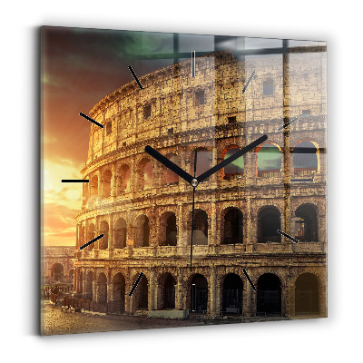 Szögletes fali üvegóra 30x30 A római Colosseum