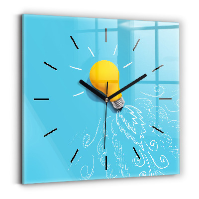 Szögletes fali üvegóra 30x30 Izzórajz