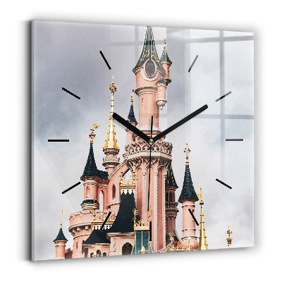 Négyzetes üvegóra 30x30 Disneyland kastély Párizsban