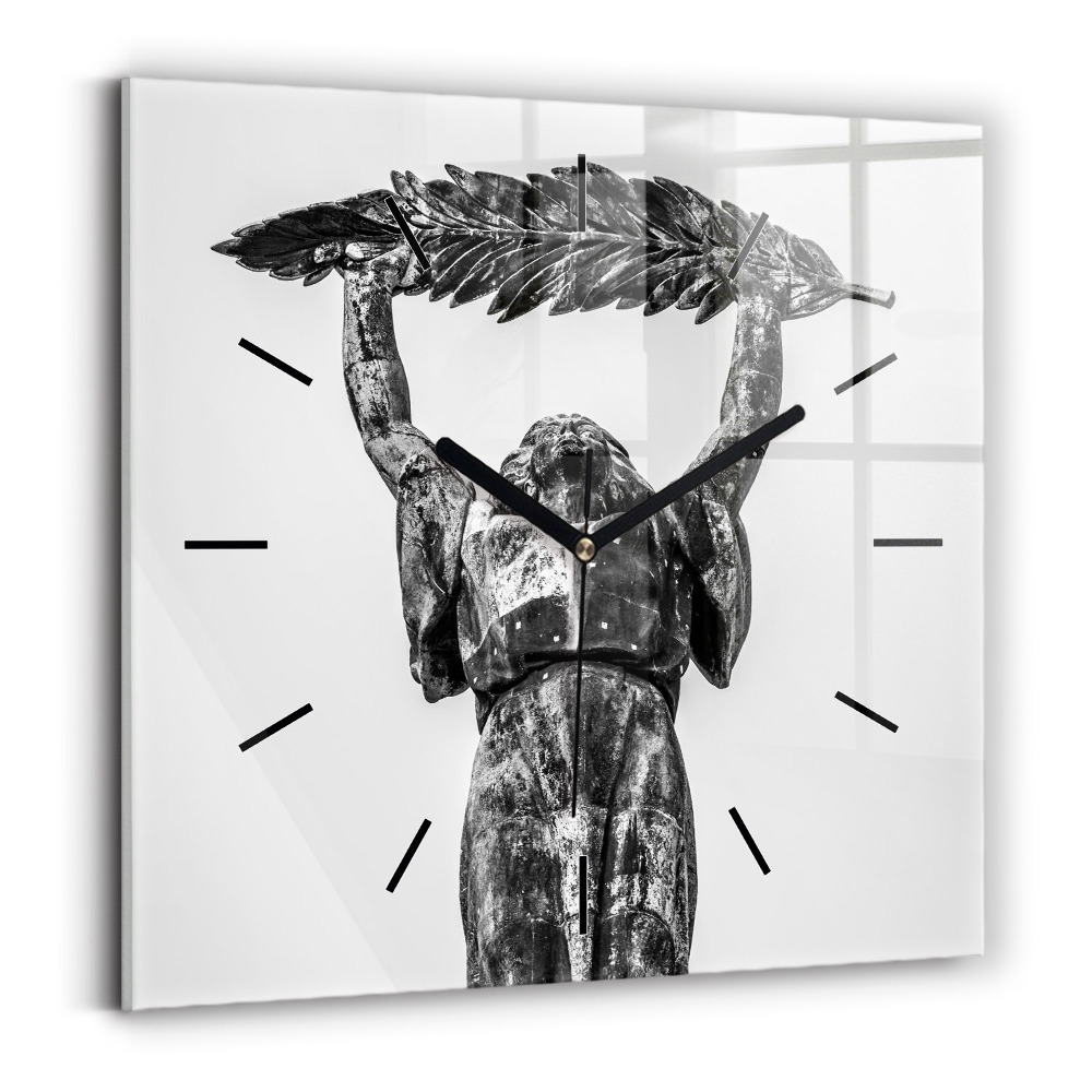 Négyzetes üvegóra 30x30 Szabadság-szobor Budapesten