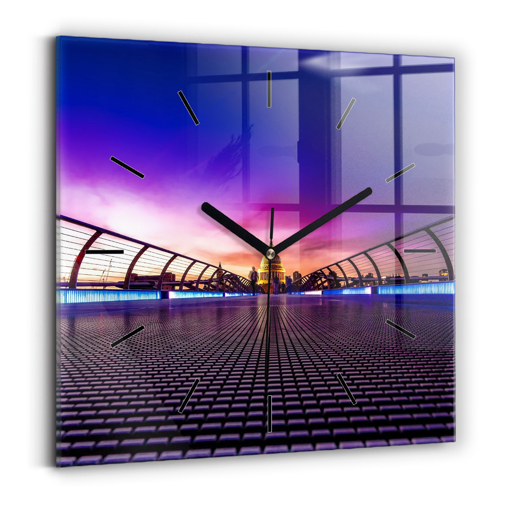 Négyzet alakú üvegóra 30x30 katedrális Szent Pál