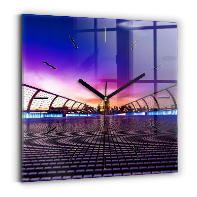 Négyzet alakú üvegóra 30x30 katedrális Szent Pál