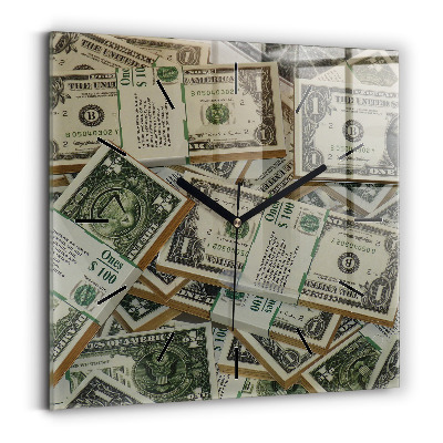 Négyzet alakú üvegóra 30x30 1 amerikai dollár