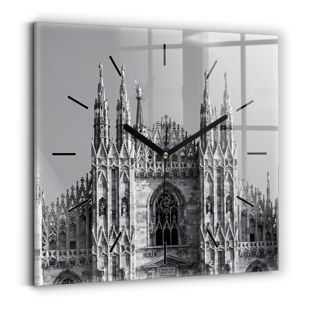 Szögletes fali üvegóra 30x30 Duomo di Milano katedrális