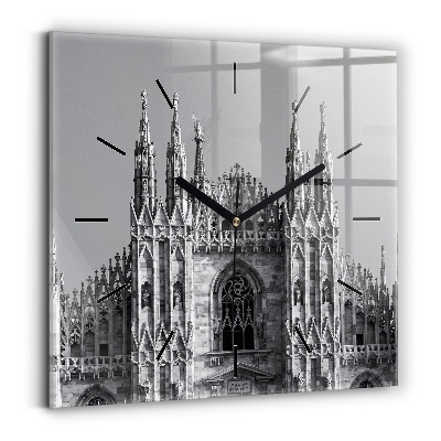 Szögletes fali üvegóra 30x30 Duomo di Milano katedrális