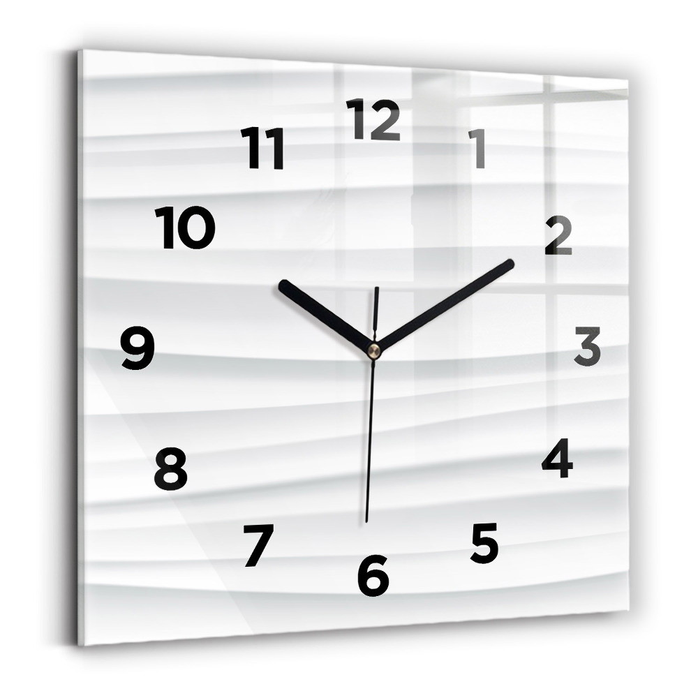 Négyzetes üvegóra 30x30 Hullámok textúrája