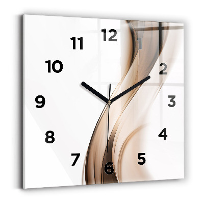 Négyzet alakú üvegóra 30x30 Vonal absztrakció