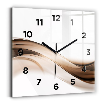 Szögletes üvegóra 30x30 Vonal absztrakció