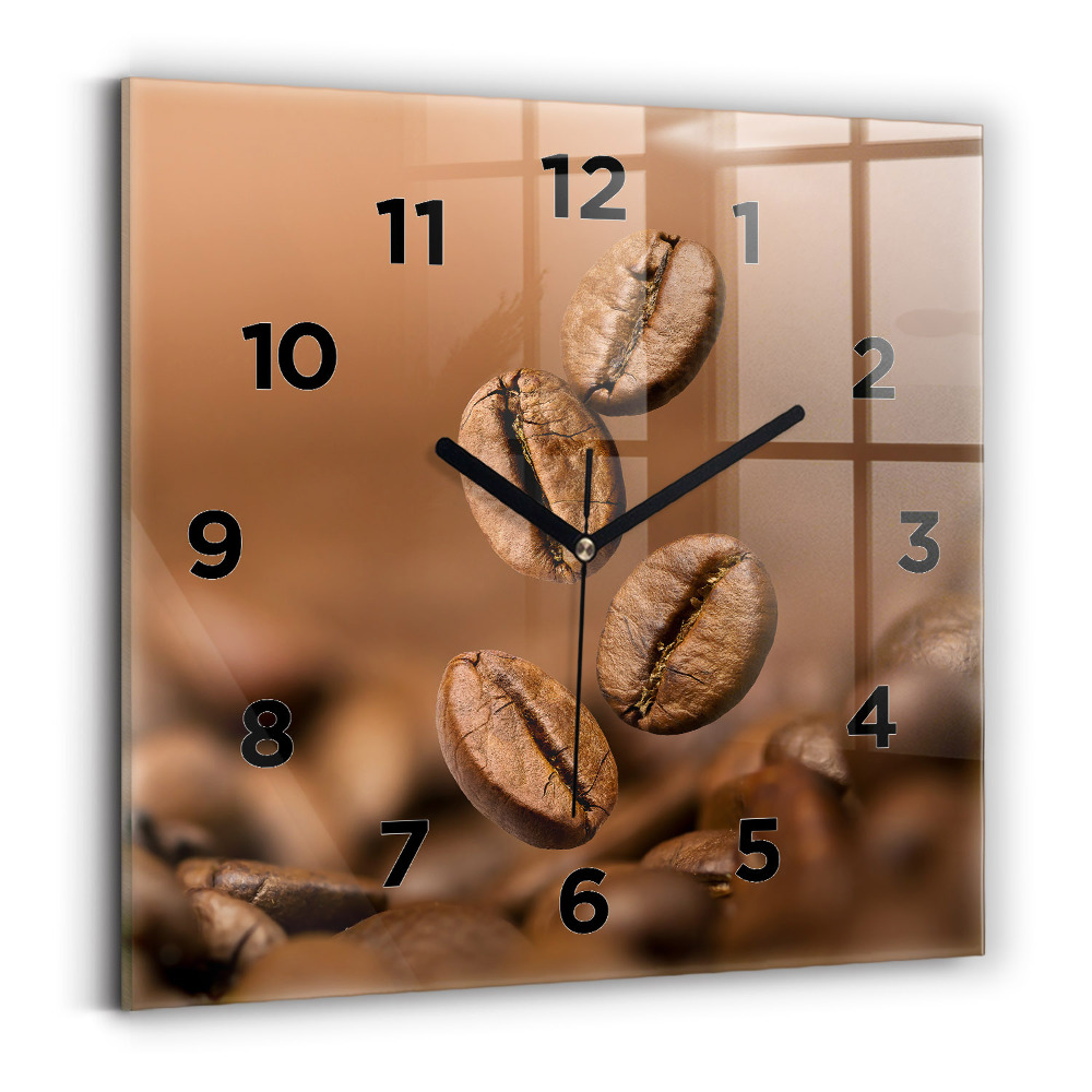 Négyzet alakú üvegóra 30x30 Absztrakt színek