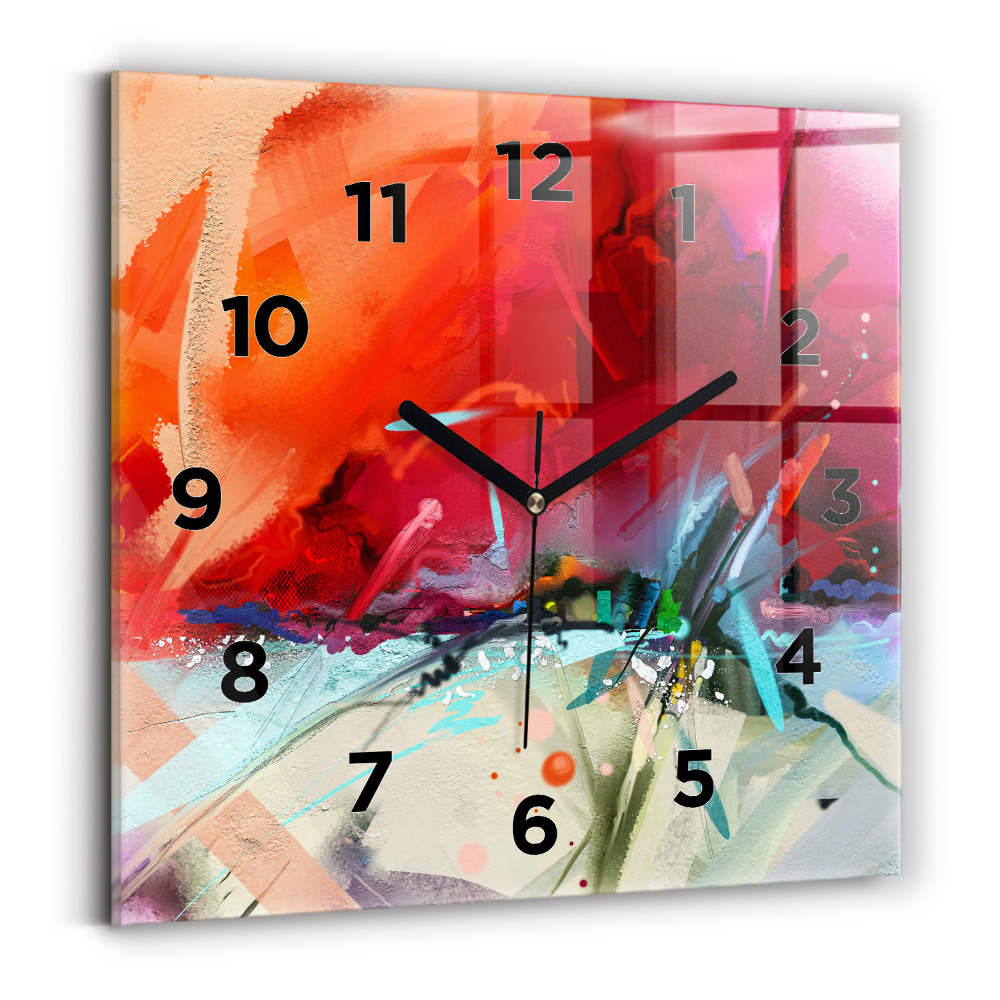 Négyzetes üvegóra 30x30 Fűszerek sorai