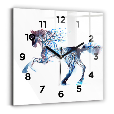 Négyzetes üvegóra 30x30 Az állat természete