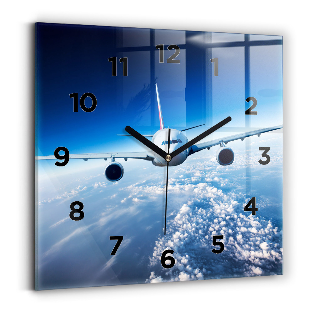 Négyzet alakú üvegóra 30x30 Felhősík