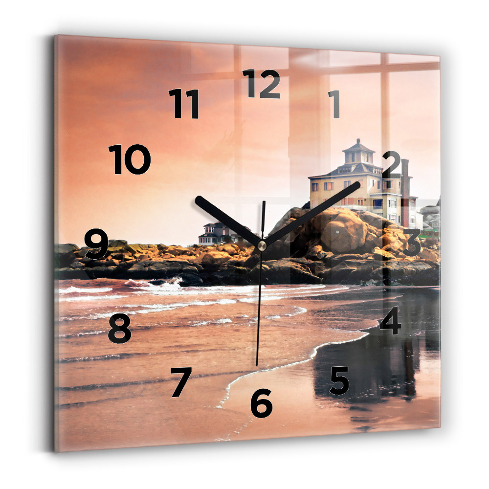 Szögletes üvegóra 30x30 Sherman-part