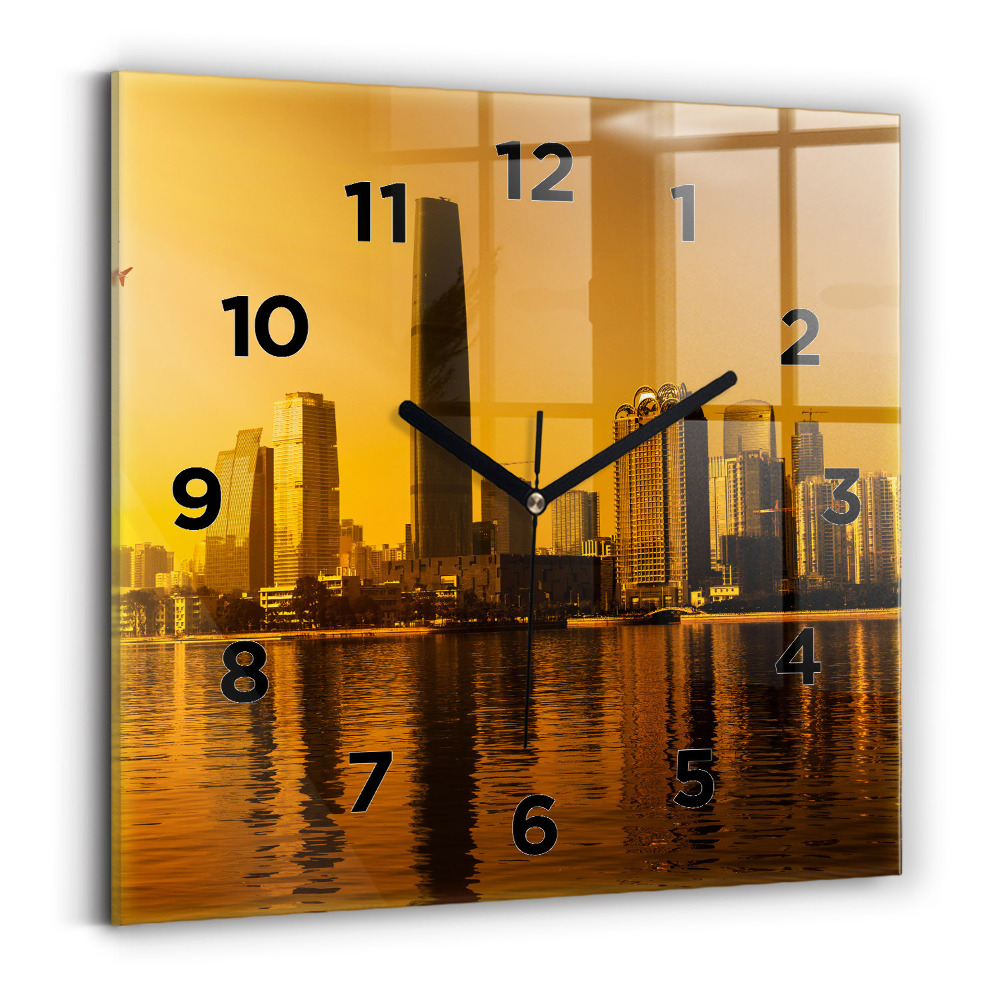 Szögletes fali üvegóra 30x30 Zhujiang folyó