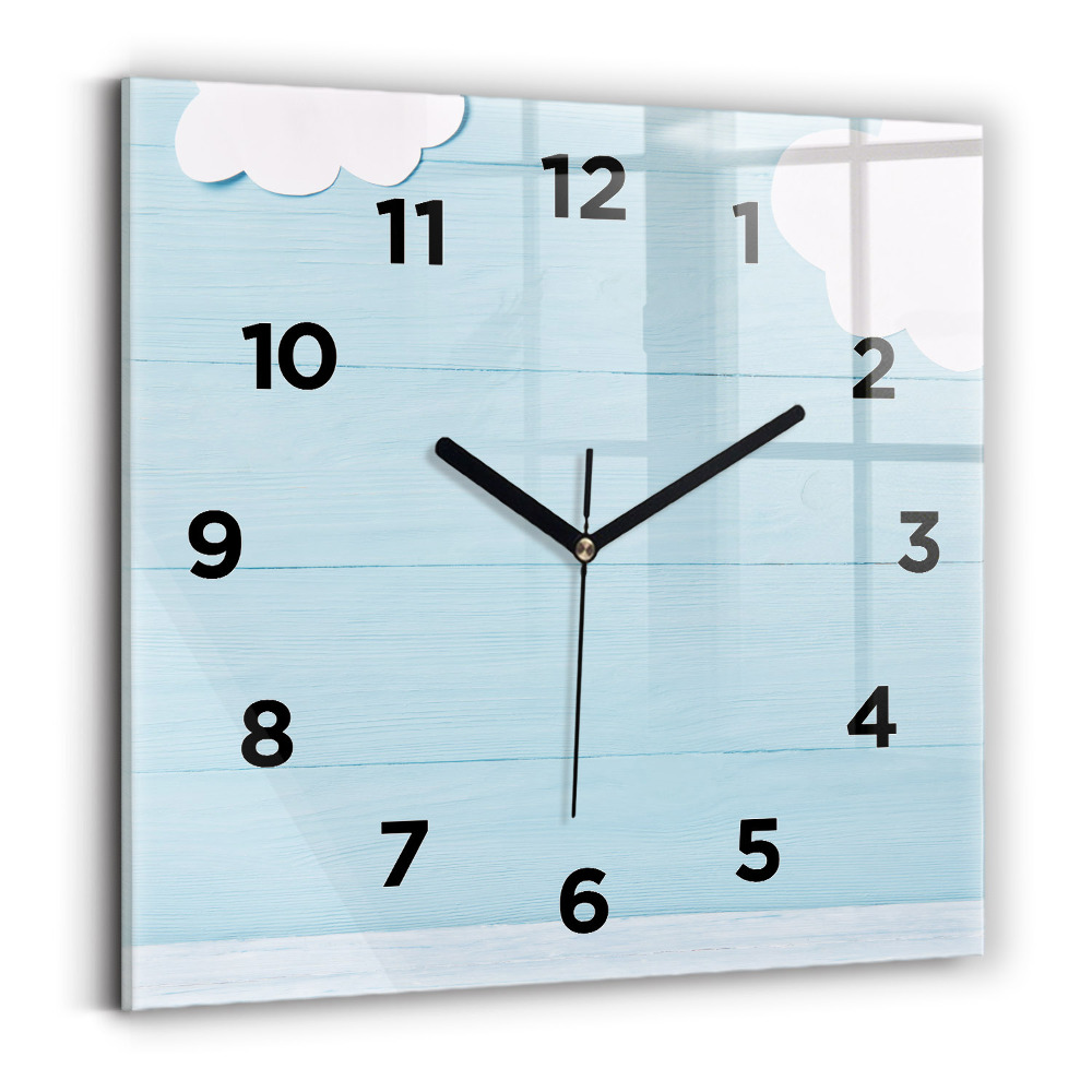 Szögletes üvegóra 30x30 Gyermek tábla