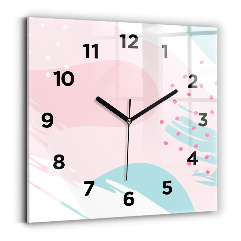 Négyzet alakú üvegóra 30x30 Pasztell absztrakció