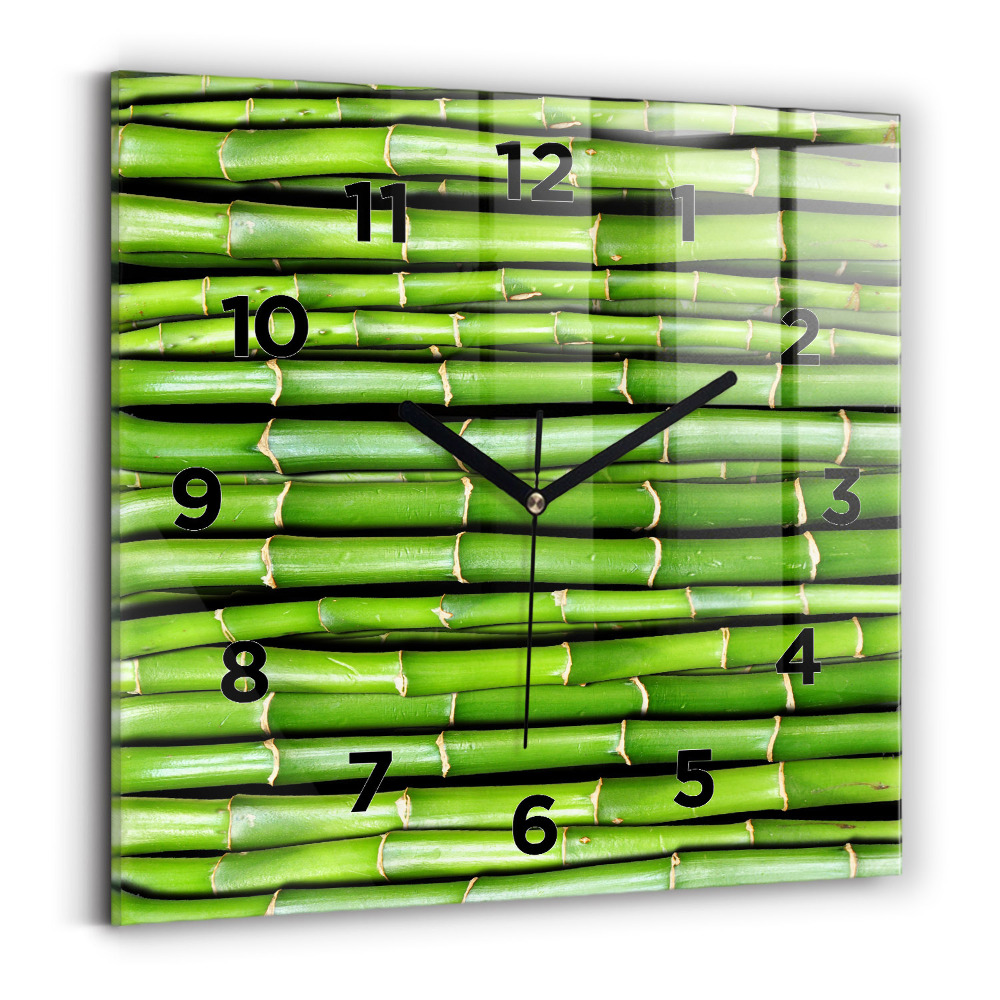 Négyzetes üvegóra 30x30 ázsiai bambusz