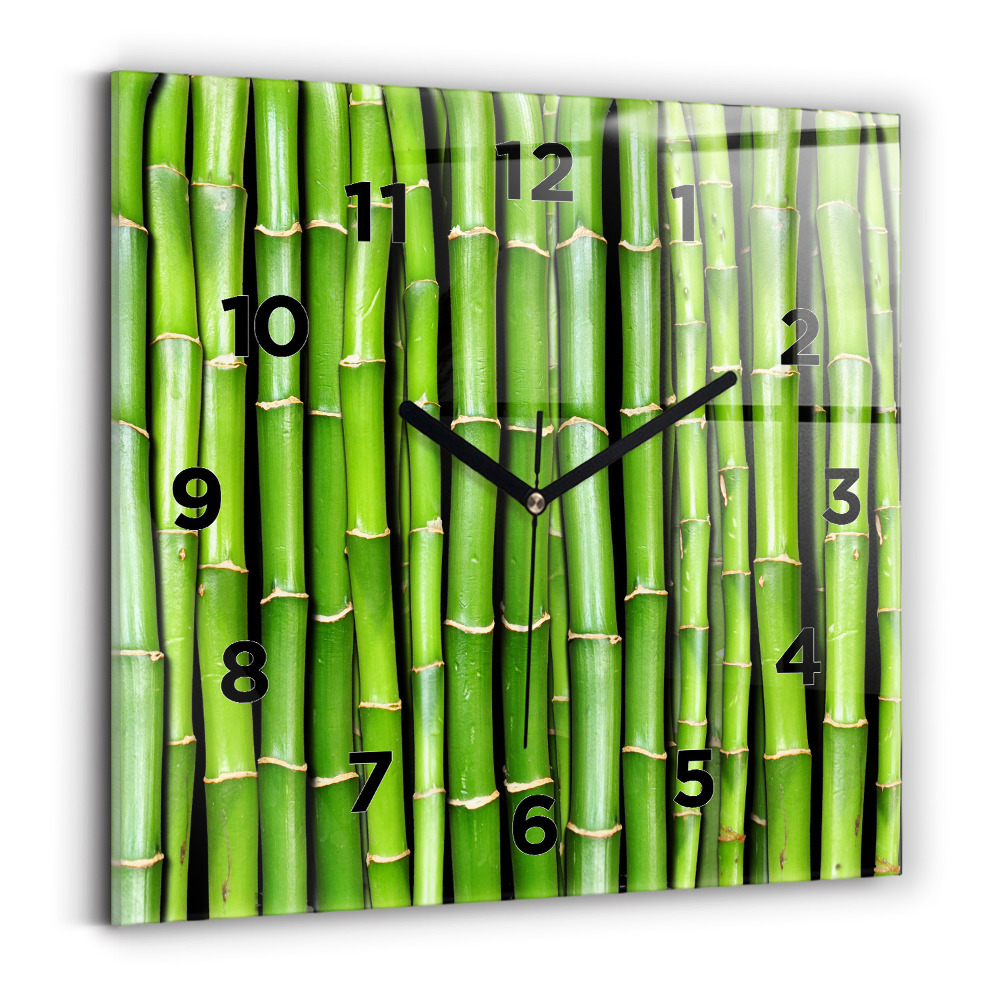 Négyzet alakú üvegóra 30x30 ázsiai bambusz