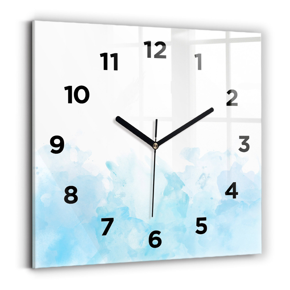 Szögletes üvegóra 30x30 Festett foltok