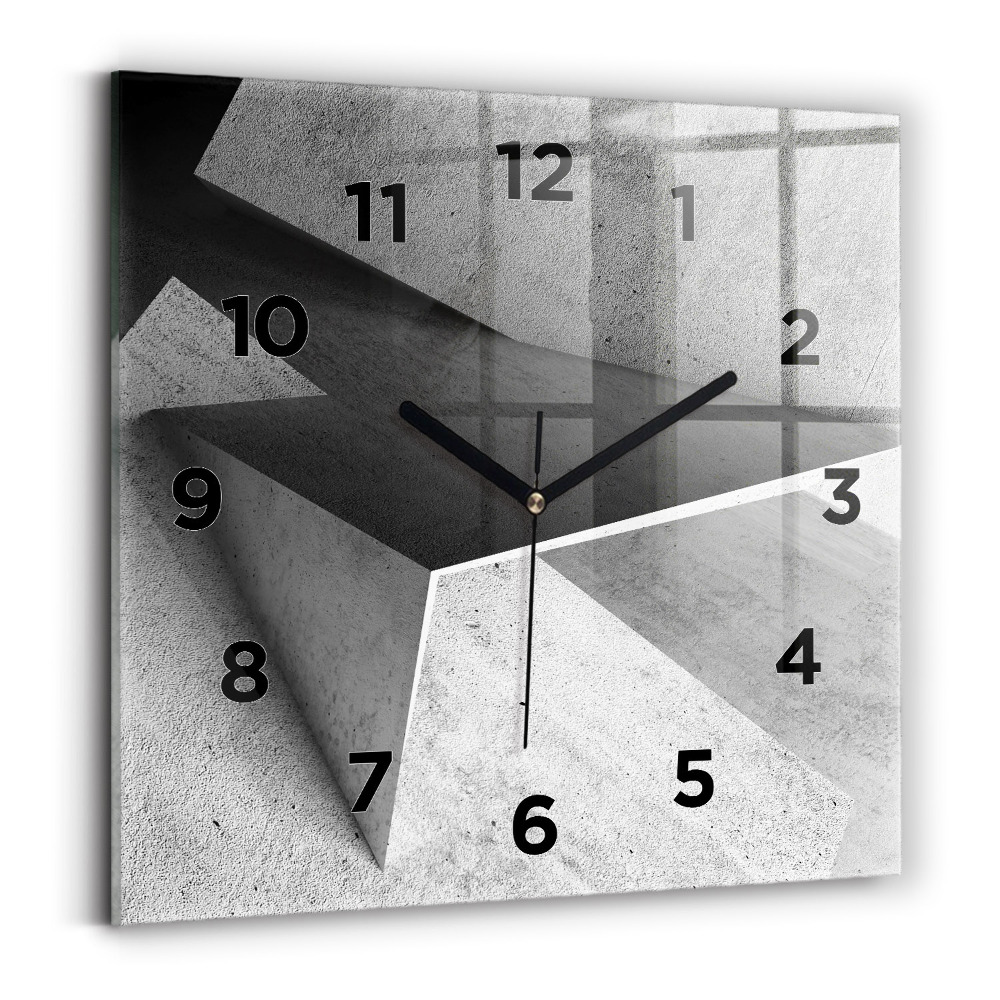 Szögletes üvegóra 30x30 Absztrakt háromszögek