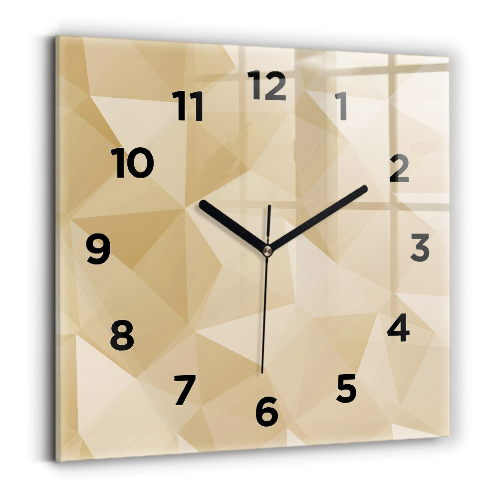 Négyzet alakú üvegóra 30x30 Háromszögek absztrakciója