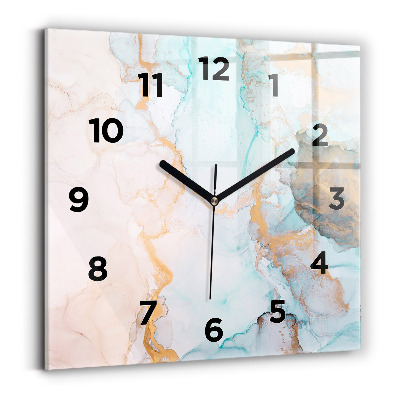 Szögletes üvegóra 30x30 Absztrakt kép