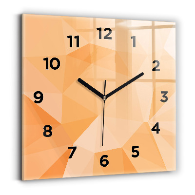 Szögletes üvegóra 30x30 Absztrakt háromszögek