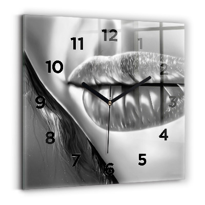 Négyzetes üvegóra 30x30 Női száj