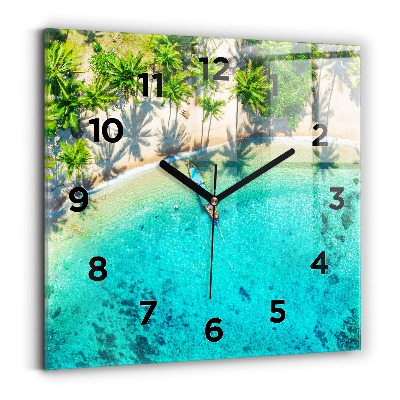 Szögletes fali üvegóra 30x30 Koh Tao trópusi tengerpart