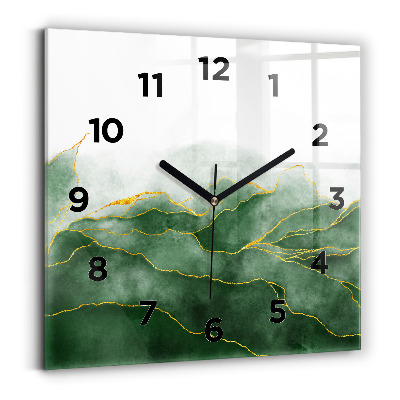 Négyzet alakú üvegóra 30x30 Absztrakciót hagy