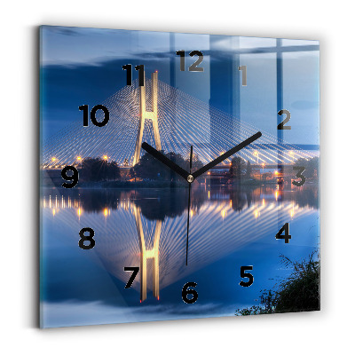 Négyzet alakú üvegóra 30x30 Rędziński híd Wrocław