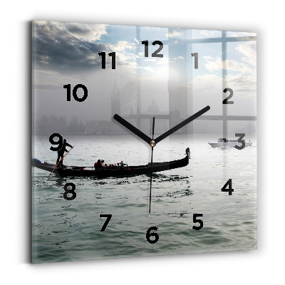 Szögletes fali üvegóra 30x30 Gondola Velencében