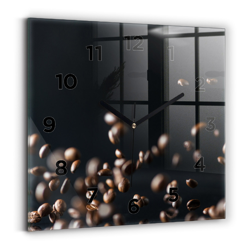 Négyzet alakú üvegóra 30x30 Kávébab