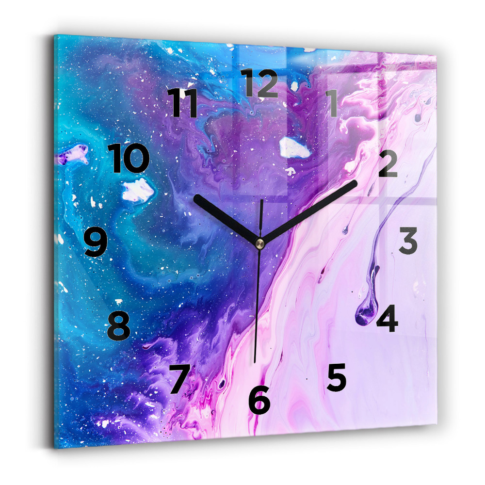 Szögletes fali üvegóra 30x30 Színes háttér