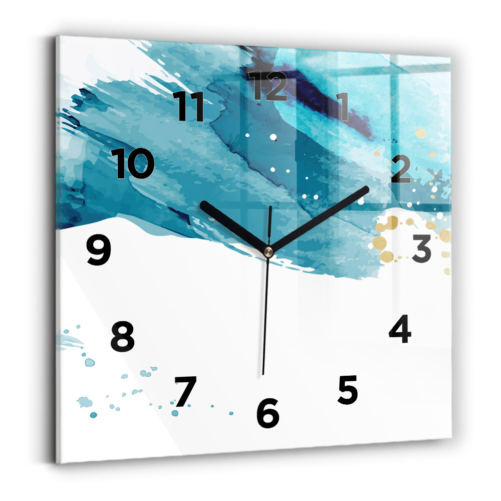 Négyzetes üvegóra 30x30 Ecsetvonásokkal