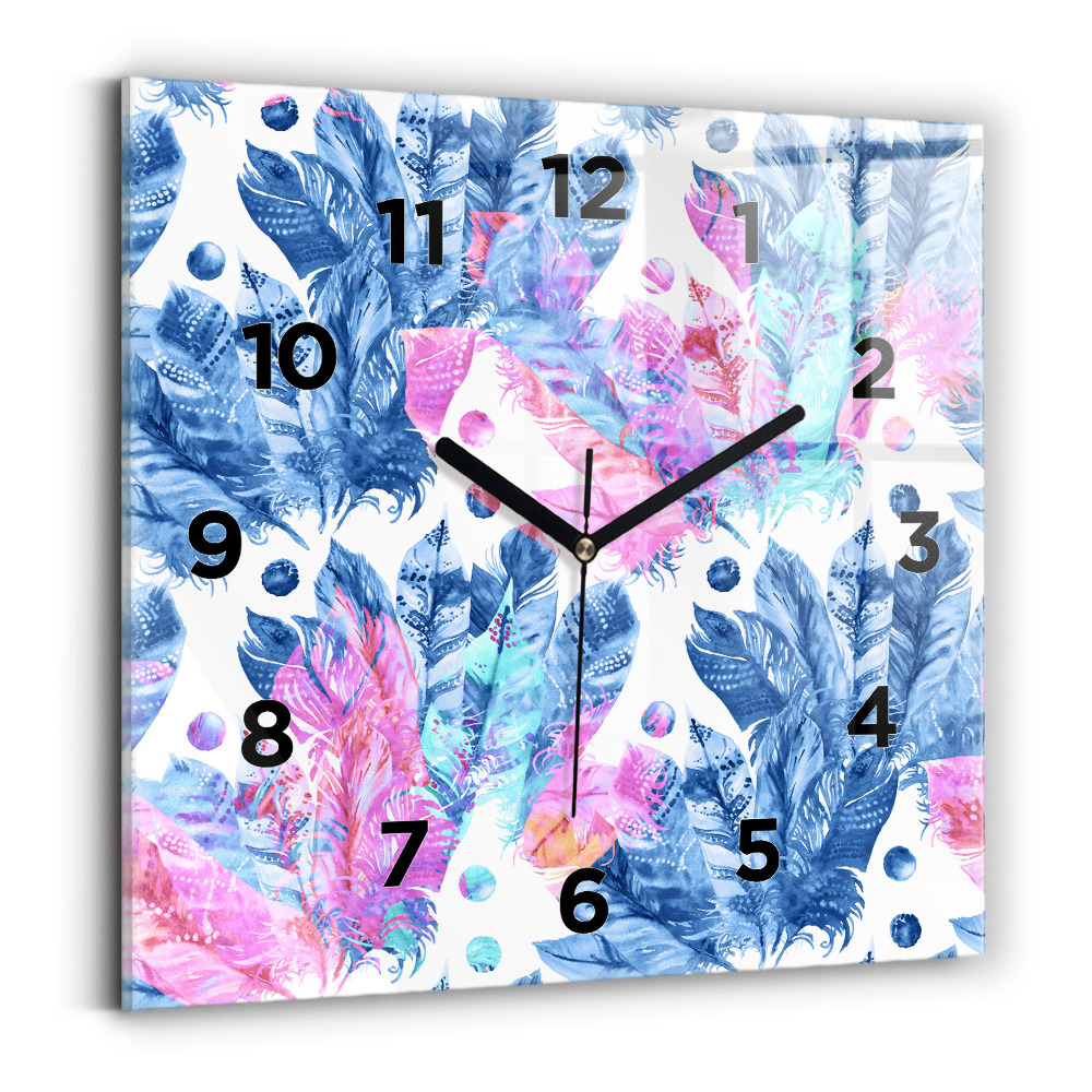 Négyzetes üvegóra 30x30 Színes tollak