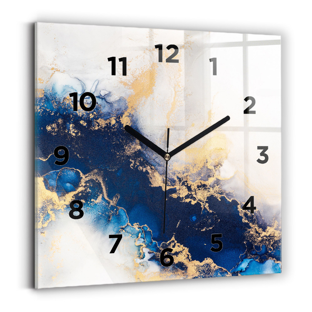 Szögletes üvegóra 30x30 Márvány minta