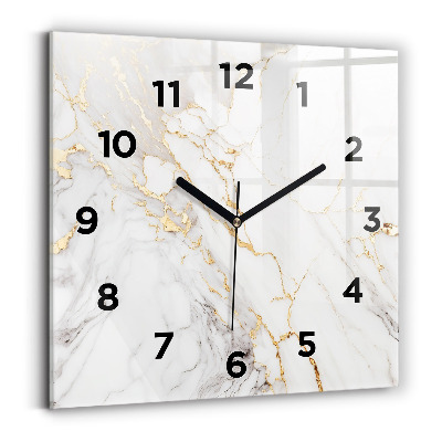 Szögletes fali üvegóra 30x30 Dekoratív márvány