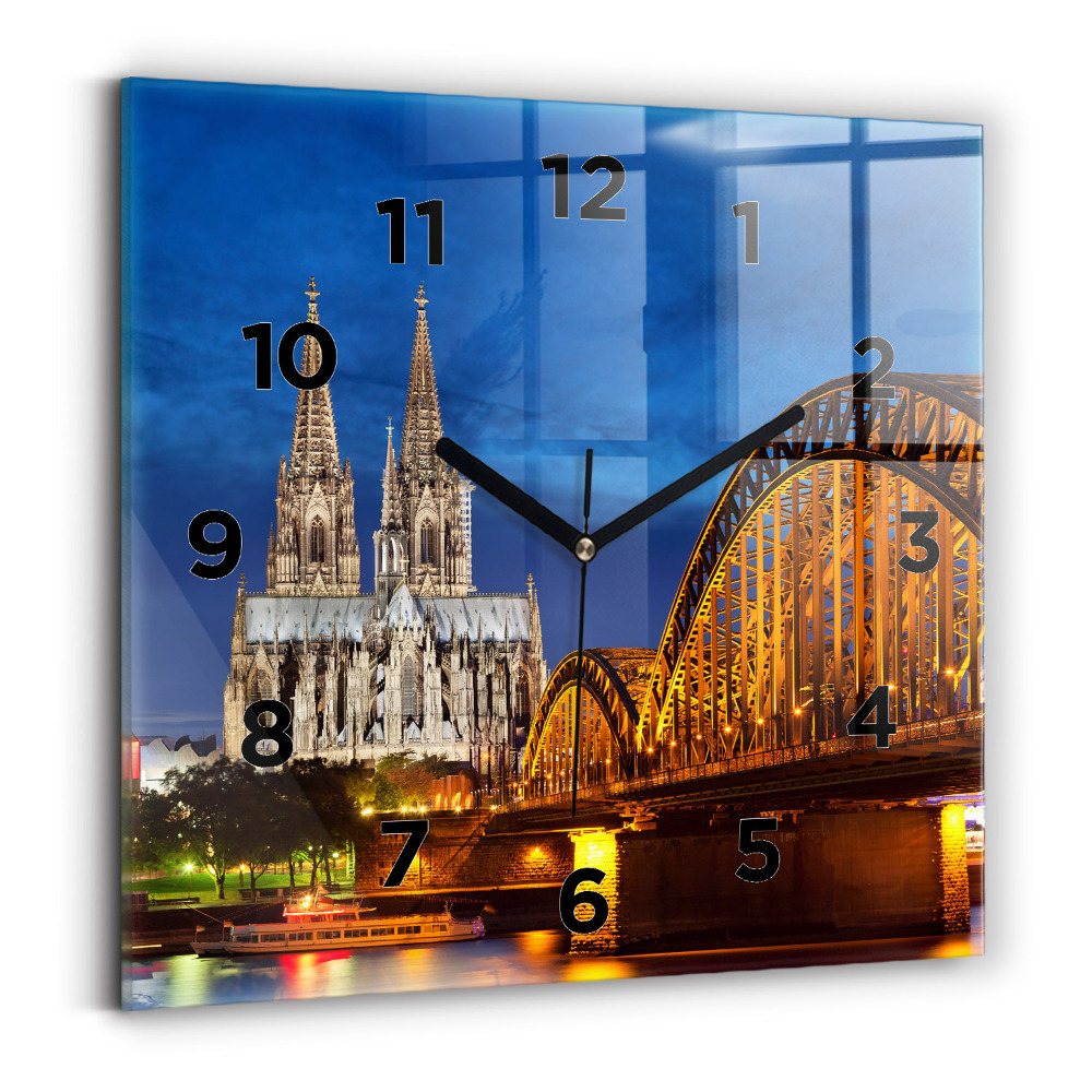 Szögletes üvegóra 30x30 Híd Németországban