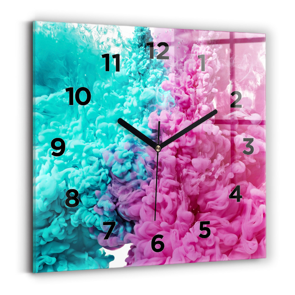 Szögletes fali üvegóra 30x30 Modern művészet – foltok