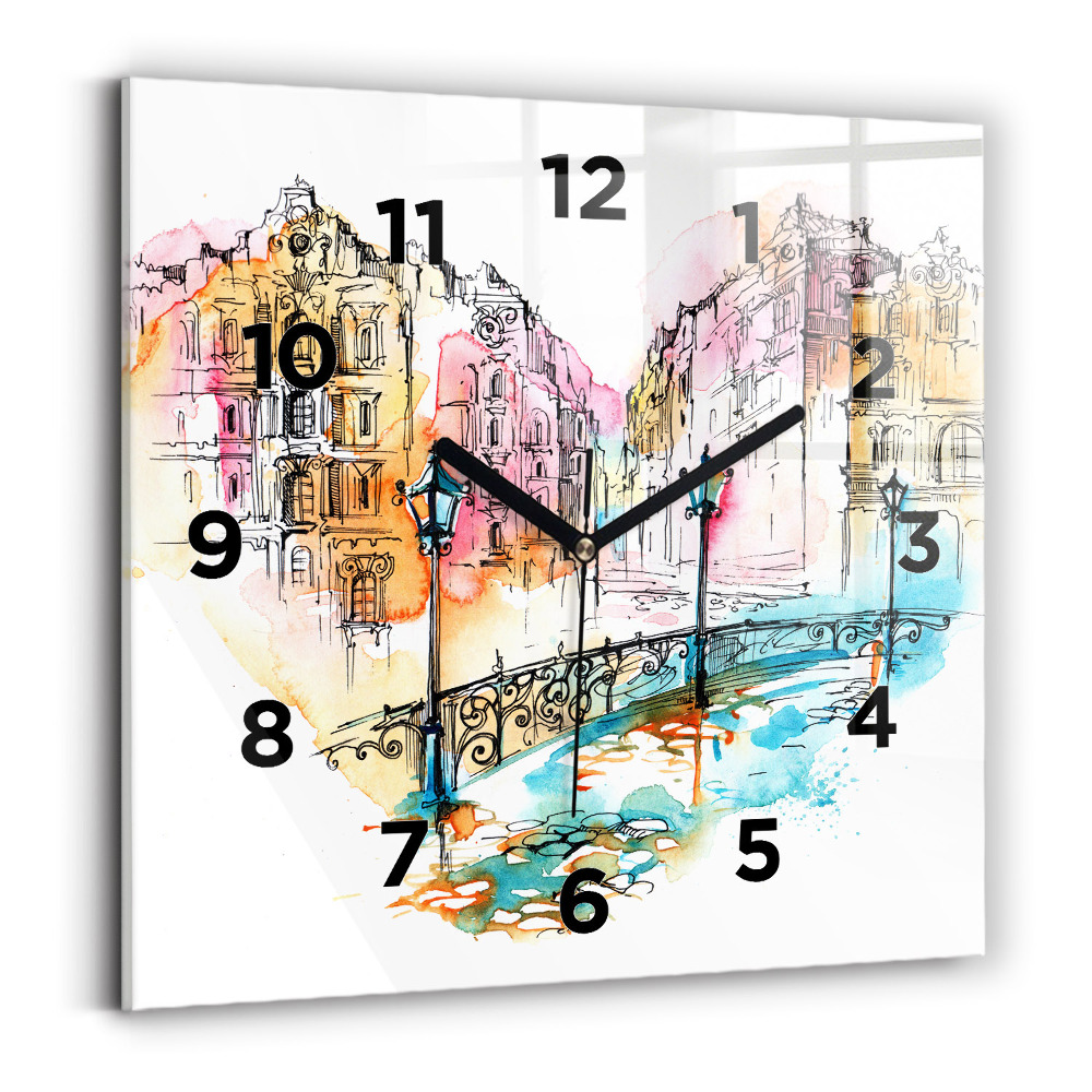 Négyzet alakú üvegóra 30x30 Festett építészet