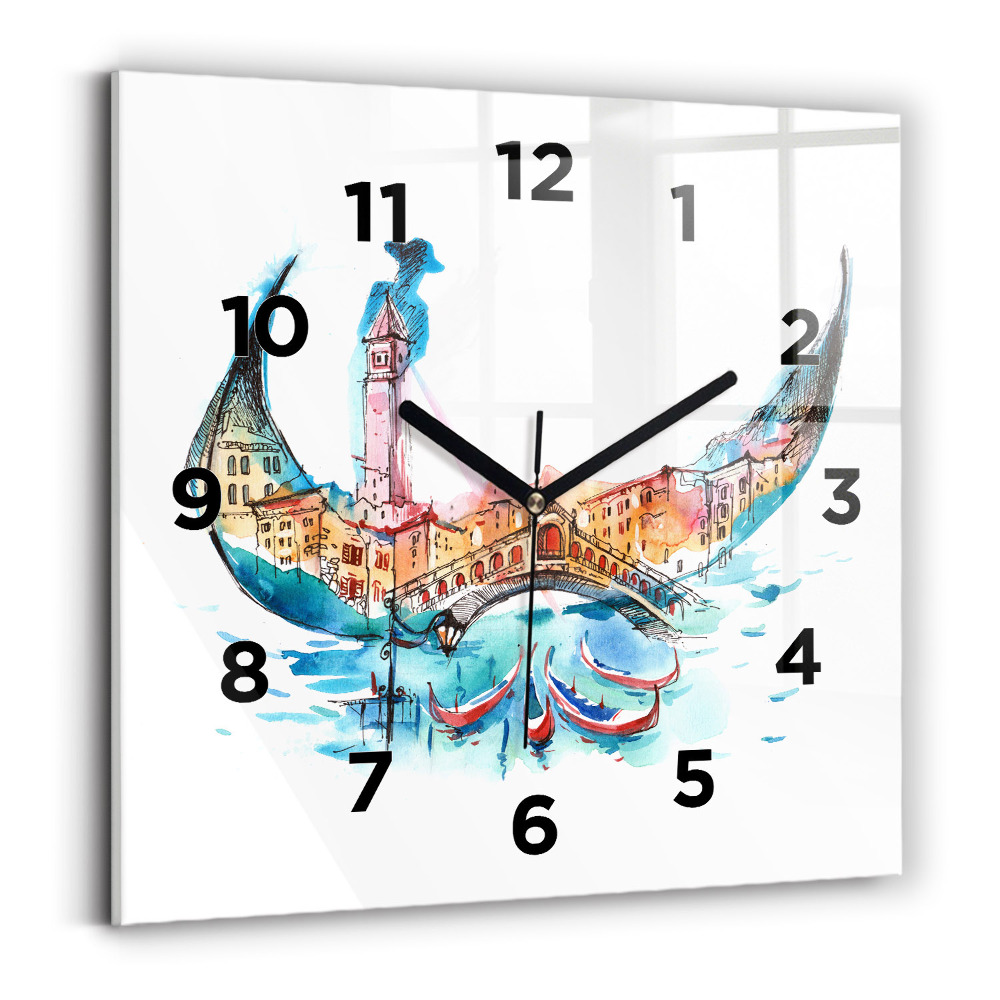 Négyzetes üvegóra 30x30 Olaszország - Velencei Libegő