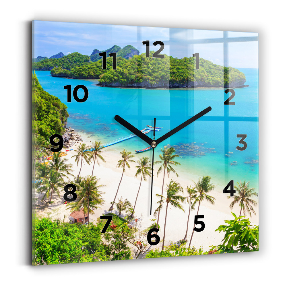 Szögletes fali üvegóra 30x30 Thaiföld nemzeti park