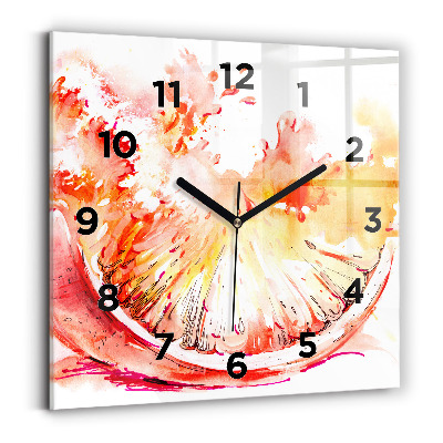 Négyzet alakú üvegóra 30x30 Narancssárgára festve