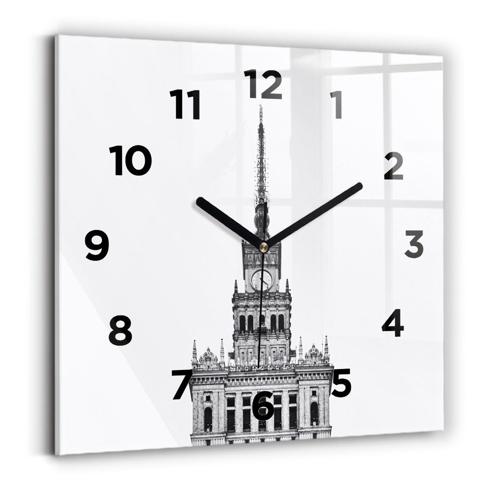 Szögletes üvegóra 30x30 Kultúra és Tudomány Palotája