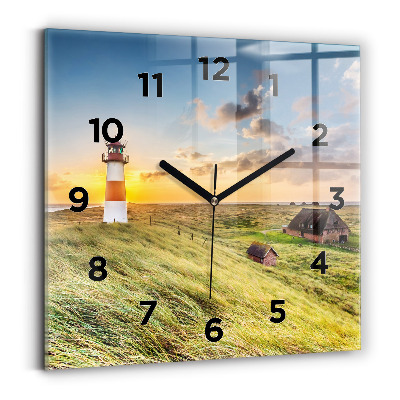 Szögletes üvegóra 30x30 Világítótorony