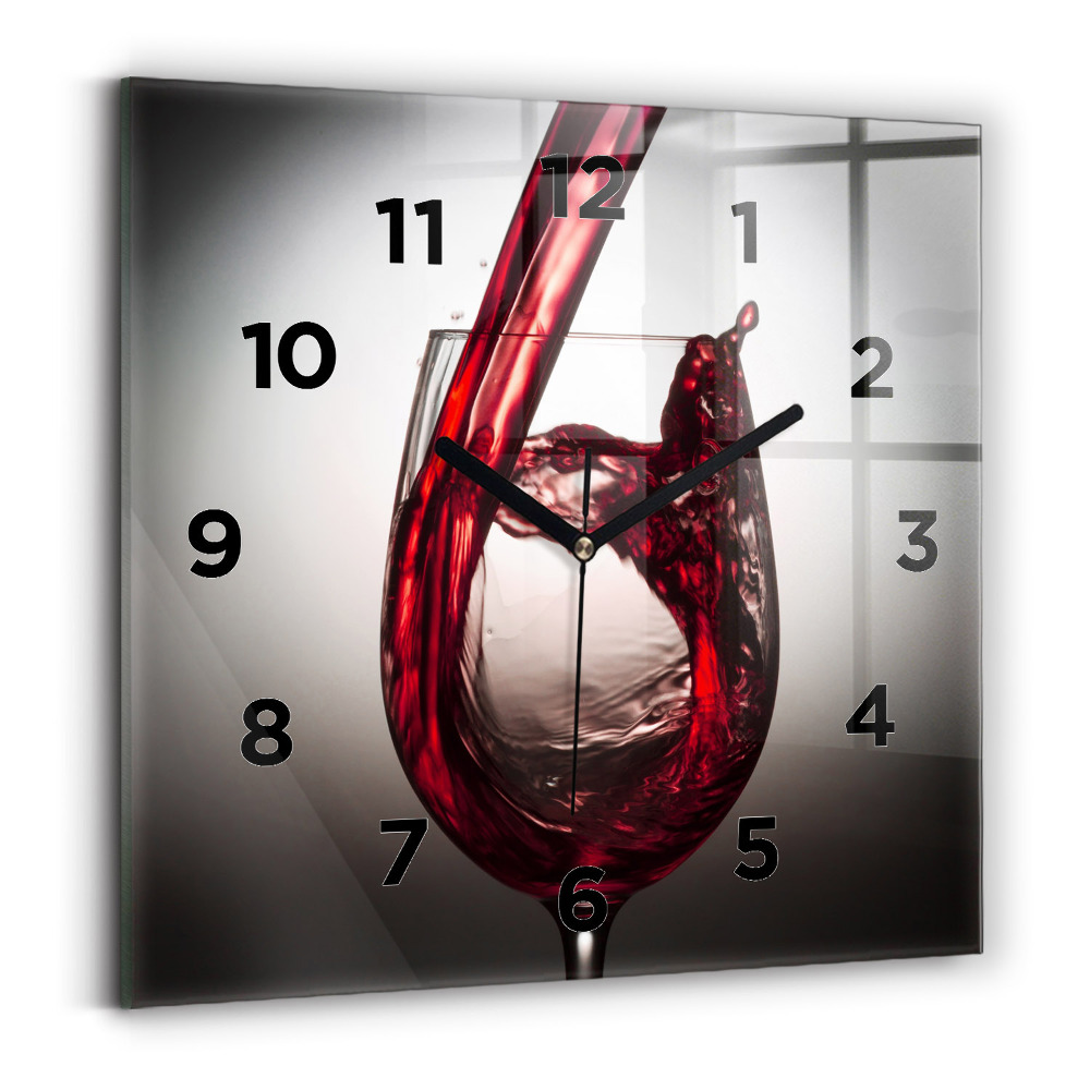 Szögletes fali üvegóra 30x30 Pohár bor