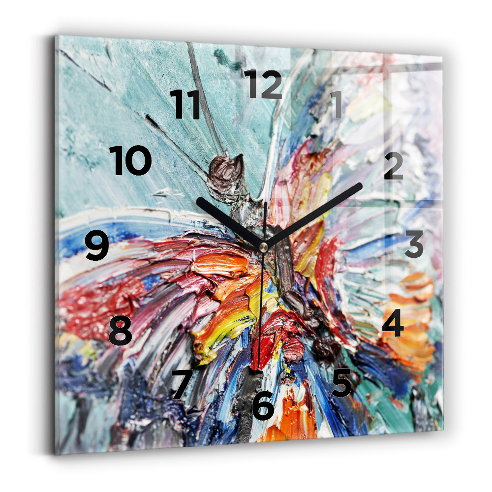 Szögletes fali üvegóra 30x30 Olajművészet töredéke