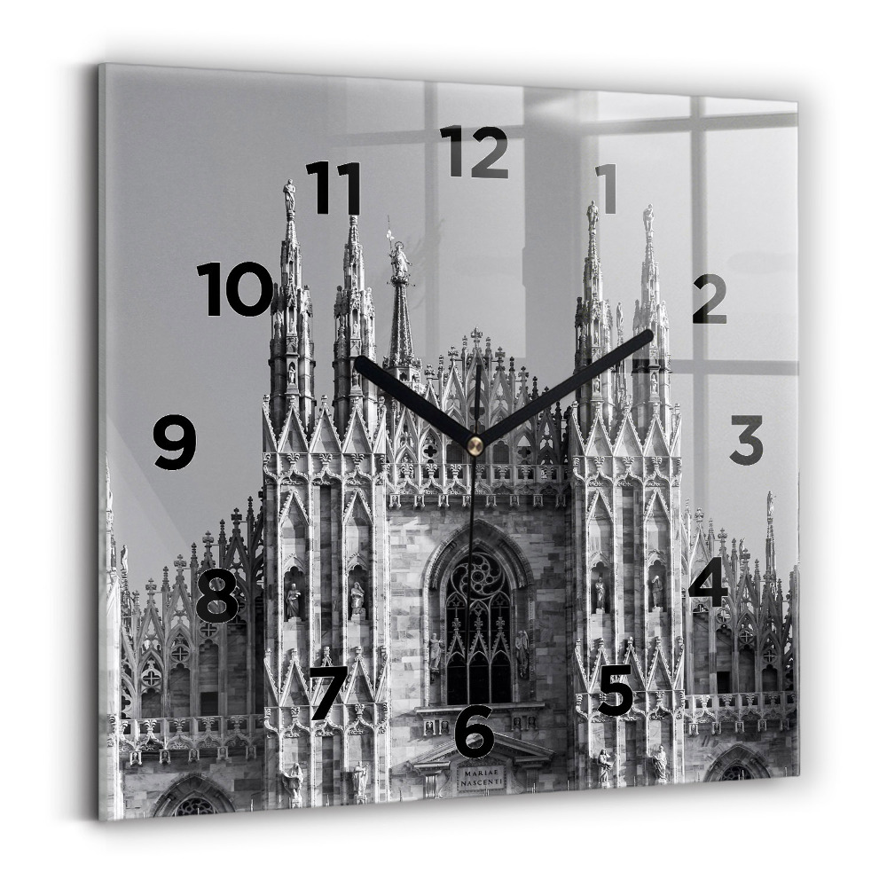 Szögletes fali üvegóra 30x30 Duomo di Milano katedrális