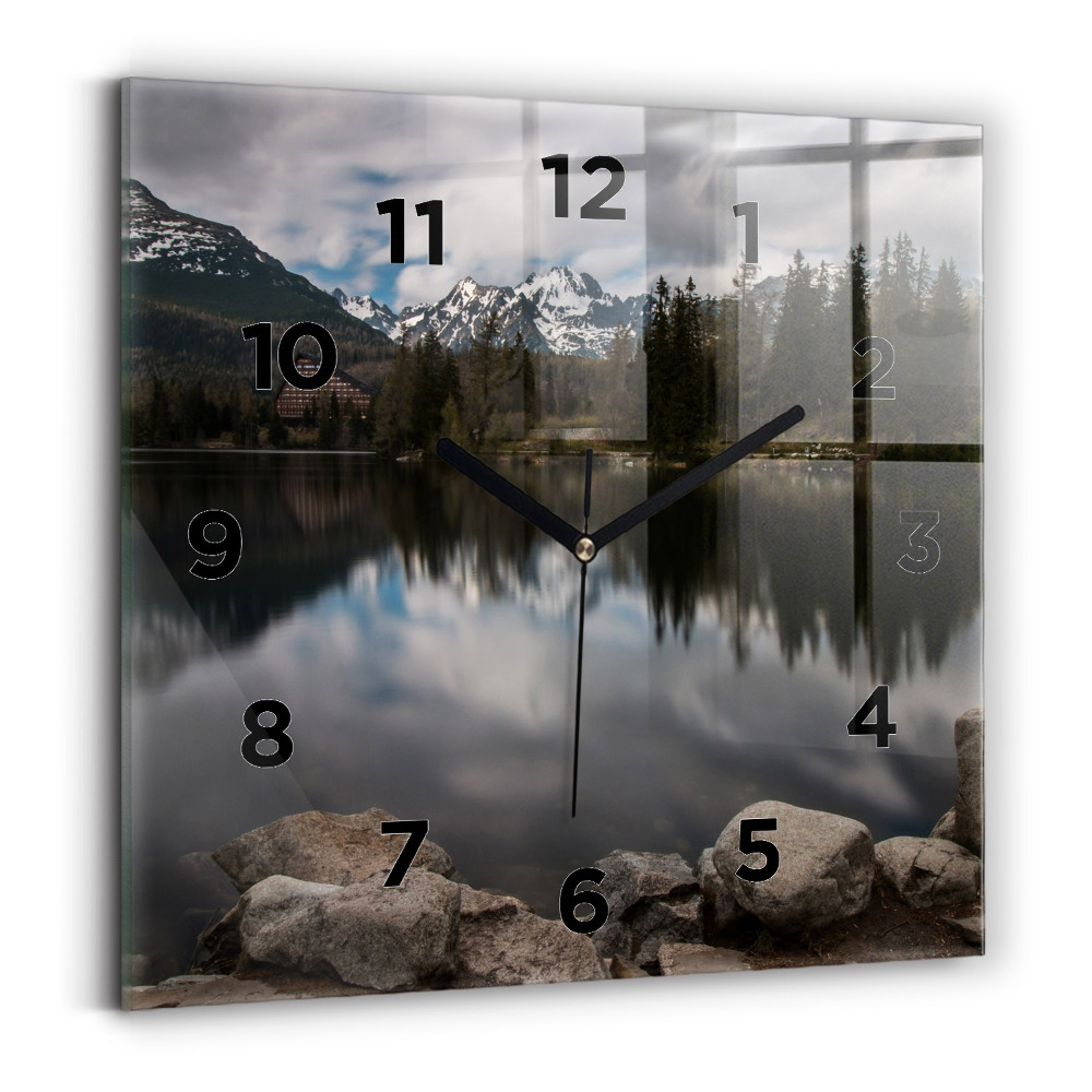 Szögletes fali üvegóra 30x30 Magas-Tátra Szlovákiában